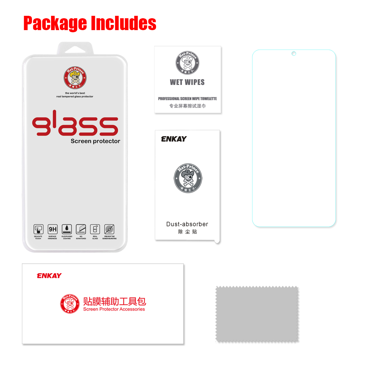 Enkay-2PCS-9H-25D-Anti-explosion-Anti-scratch-HD-Clear-Tempered-Glass-Screen-Protector-for-Xiaomi-Re-1460078-4